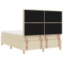 Cama con somier y colchón y banco Crema 160x200 cm Tela von , Betten und Lattenroste - Ref: Foro24-3344238, Preis: 636,87 €, ...