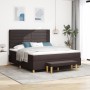 Cama Box Spring con colchón y banco Marrón Oscuro 180x200 cm Tela von , Betten und Lattenroste - Ref: Foro24-3344243, Preis: ...