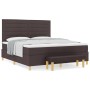 Cama Box Spring con colchón y banco Marrón Oscuro 180x200 cm Tela von , Betten und Lattenroste - Ref: Foro24-3344243, Preis: ...