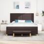 Cama Box Spring con colchón y banco Marrón Oscuro 180x200 cm Tela von , Betten und Lattenroste - Ref: Foro24-3344243, Preis: ...