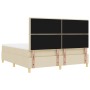 Cama Box Spring con Colchón y Banco Crema 180x200 cm Tela de , Camas y somieres - Ref: Foro24-3344245, Precio: 690,79 €, Desc...