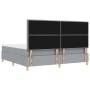 Cama Box Spring con colchón y banco Gris Claro 200x200 cm Tela by , Beds and slatted bases - Ref: Foro24-3344247, Price: 748,...