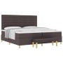 Cama Box Spring con Colchón y Banco Marrón Oscuro 200x200 cm Tela von , Betten und Lattenroste - Ref: Foro24-3344250, Preis: ...
