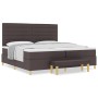 Cama Box Spring con Colchón y Banco Marrón Oscuro 200x200 cm Tela von , Betten und Lattenroste - Ref: Foro24-3344250, Preis: ...