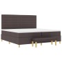 Cama Box Spring con Colchón y Banco Marrón Oscuro 200x200 cm Tela von , Betten und Lattenroste - Ref: Foro24-3344250, Preis: ...