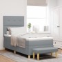 Cama Box Spring con Colchón y Banco Gris Claro 90x200 cm Tela von , Betten und Lattenroste - Ref: Foro24-3344268, Preis: 367,...
