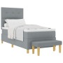 Cama Box Spring con Colchón y Banco Gris Claro 90x200 cm Tela von , Betten und Lattenroste - Ref: Foro24-3344268, Preis: 367,...