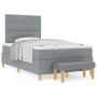 Cama Box Spring con colchón y banco Gris Claro 120x200 cm Tela von , Betten und Lattenroste - Ref: Foro24-3344289, Preis: 465...