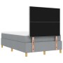 Cama Box Spring con colchón y banco Gris Claro 120x200 cm Tela von , Betten und Lattenroste - Ref: Foro24-3344289, Preis: 465...