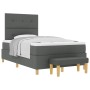 Cama Box Spring con colchón y banco Gris Oscuro 120x200 cm Tela von , Betten und Lattenroste - Ref: Foro24-3344290, Preis: 43...