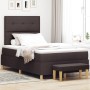 Cama Box Spring con colchón y banco marrón oscuro 120x200 cm de tela by , Beds and slatted bases - Ref: Foro24-3344292, Price...