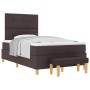 Cama Box Spring con colchón y banco marrón oscuro 120x200 cm de tela by , Beds and slatted bases - Ref: Foro24-3344292, Price...