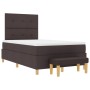Cama Box Spring con colchón y banco marrón oscuro 120x200 cm de tela by , Beds and slatted bases - Ref: Foro24-3344292, Price...
