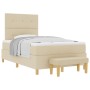 Cama Box Spring con colchón y banco Crema 120x200 cm Tela de , Camas y somieres - Ref: Foro24-3344294, Precio: 473,90 €, Desc...