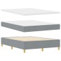 Cama Box Spring de con colchón y banco gris claro 140x190 cm de tela by , Beds and slatted bases - Ref: Foro24-3344296, Price...