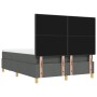 Cama con somier con colchón y banco gris oscuro 140x200 cm tela by , Beds and slatted bases - Ref: Foro24-3344304, Price: 535...