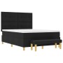Cama con somier y colchón negro 140x200 cm tela von , Betten und Lattenroste - Ref: Foro24-3344305, Preis: 541,93 €, Rabatt: %