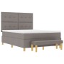 Cama Box Spring con colchón y banco Taupe 140x200 cm Tela de , Camas y somieres - Ref: Foro24-3344307, Precio: 553,30 €, Desc...