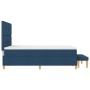 Cama Box Spring con colchón y banco Azul 140x200 cm Tela von , Betten und Lattenroste - Ref: Foro24-3344309, Preis: 543,62 €,...