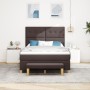 Cama Box Spring con colchón y banco Marrón Oscuro 160x200 cm Tela von , Betten und Lattenroste - Ref: Foro24-3344313, Preis: ...