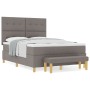 CamaBox Spring con Colchón y Banco Taupe 160x200 cm Tela de , Camas y somieres - Ref: Foro24-3344314, Precio: 634,12 €, Descu...