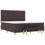 Cama con somier y colchón y banco marrón oscuro 180x200 cm de tela by , Beds and slatted bases - Ref: Foro24-3344320, Price: ...