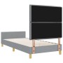 Estructura de Cama Gris Claro 80x200 cm Tela by , Beds and slatted bases - Ref: Foro24-3344606, Price: 135,22 €, Discount: %