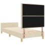 Marco de Cama en Crema, 80x200 cm, Tela by , Beds and slatted bases - Ref: Foro24-3344611, Price: 147,17 €, Discount: %