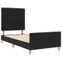 Estructura de cama de tela negra 90x190 cm de , Camas y somieres - Ref: Foro24-3344615, Precio: 151,48 €, Descuento: %