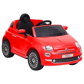 Rotes Elektro-Rutschauto Fiat 500 von vidaXL, Treten oder schieben Sie Fahrzeuge - Ref: Foro24-80315, Preis: 290,84 €, Rabatt: %