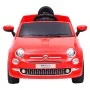 Coche correpasillos eléctrico Fiat 500 rojo de vidaXL, Vehículos a pedales o para empujar - Ref: Foro24-80315, Precio: 290,84...