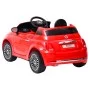 Coche correpasillos eléctrico Fiat 500 rojo de vidaXL, Vehículos a pedales o para empujar - Ref: Foro24-80315, Precio: 290,84...