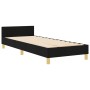 Cama Negra 90x200 cm de Tela de , Camas y somieres - Ref: Foro24-3344622, Precio: 142,95 €, Descuento: %