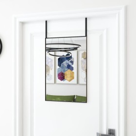 Black glass and aluminum door mirror 40x60 cm by vidaXL, Mirrors - Ref: Foro24-327406, Price: 41,55 €, Discount: %