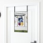Türspiegel aus schwarzem Glas und Aluminium, 40 x 60 cm von vidaXL, Spiegel - Ref: Foro24-327406, Preis: 41,55 €, Rabatt: %