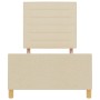Estructura de Cama - Crema, 90x200 cm, Tela by , Beds and slatted bases - Ref: Foro24-3344625, Price: 139,14 €, Discount: %