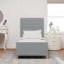 Estructura de Cama Gris Claro 100x200 cm Tela by , Beds and slatted bases - Ref: Foro24-3344627, Price: 144,79 €, Discount: %
