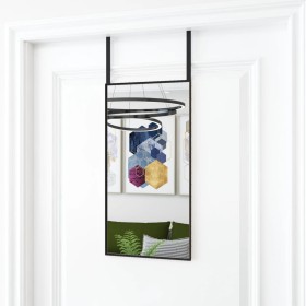 Black glass and aluminum door mirror 30x60 cm by vidaXL, Mirrors - Ref: Foro24-327403, Price: 31,98 €, Discount: %