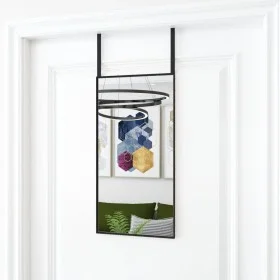 Espejo de puerta cristal y aluminio negro 30x60 cm de vidaXL, Espejos - Ref: Foro24-327403, Precio: 30,99 €, Descuento: %