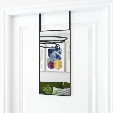 Türspiegel aus schwarzem Glas und Aluminium, 30 x 60 cm von vidaXL, Spiegel - Ref: Foro24-327403, Preis: 31,58 €, Rabatt: %