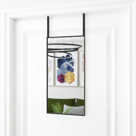Türspiegel aus schwarzem Glas und Aluminium, 30 x 60 cm von vidaXL, Spiegel - Ref: Foro24-327403, Preis: 31,98 €, Rabatt: %