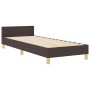 Estructura de Cama Marrón Oscuro 100x200 cm Tela by , Beds and slatted bases - Ref: Foro24-3344630, Price: 142,74 €, Discount: %