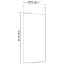 Türspiegel aus schwarzem Glas und Aluminium, 30 x 60 cm von vidaXL, Spiegel - Ref: Foro24-327403, Preis: 31,58 €, Rabatt: %