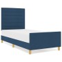 Estructura de Cama de Tela Azul 100x200 cm by , Beds and slatted bases - Ref: Foro24-3344633, Price: 145,16 €, Discount: %
