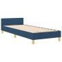 Estructura de Cama de Tela Azul 100x200 cm by , Beds and slatted bases - Ref: Foro24-3344633, Price: 145,16 €, Discount: %