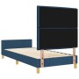 Estructura de Cama de Tela Azul 100x200 cm by , Beds and slatted bases - Ref: Foro24-3344633, Price: 145,16 €, Discount: %
