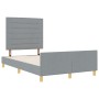 Estructura de Cama Gris Claro 120x190 cm Tela von , Betten und Lattenroste - Ref: Foro24-3344634, Preis: 177,04 €, Rabatt: %