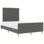 Estructura de Cama de Tela Gris Oscuro 120x190 cm de , Camas y somieres - Ref: Foro24-3344635, Precio: 176,58 €, Descuento: %