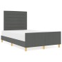 Estructura de Cama de Tela Gris Oscuro 120x190 cm de , Camas y somieres - Ref: Foro24-3344635, Precio: 176,58 €, Descuento: %