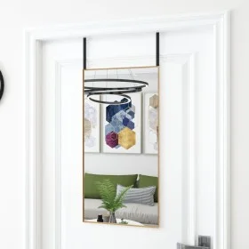 Türspiegel Glas und Aluminium gold 40x80 cm von vidaXL, Spiegel - Ref: Foro24-327416, Preis: 33,94 €, Rabatt: %